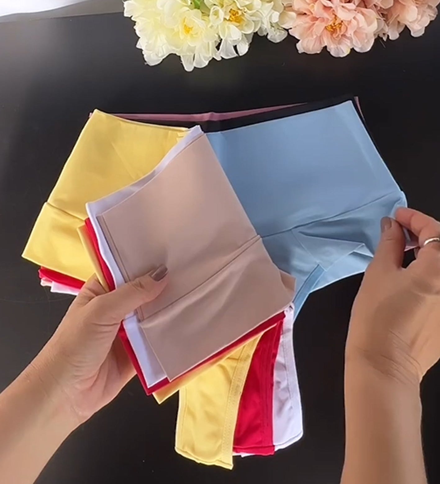 Candy Multicolor Mid-waisted Shaped Panties Underwear Breifs