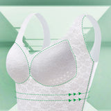 Plus Size Breathable Tank Top Push up Bra Side Smoothing