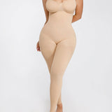 Women's Seamless Breast Support Tummy Control Full Shaping Jumpsuit