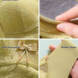 Ice Silk Thin Lace Mesh Panel Plus Size Seamless Vest Bra