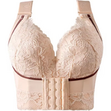 Women's Large Size Front Clasp Push Up Shaping Bra