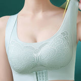 Seamless Front Buckle Push up Wireless Bra Correcting Hunchback