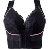 Women's Large Size Front Clasp Push Up Shaping Bra