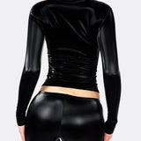 Zip Up Top Capri Pants Two Piece Sculpted Set