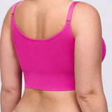 Adjustable Strap Front Hook Smoothing Unlined Wireless Bra