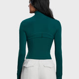 Long Sleeve Cropped Workout Yoga Jacket