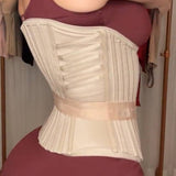 Girdles Colombianas Boned Corset Waist Trainer With Elastic Band