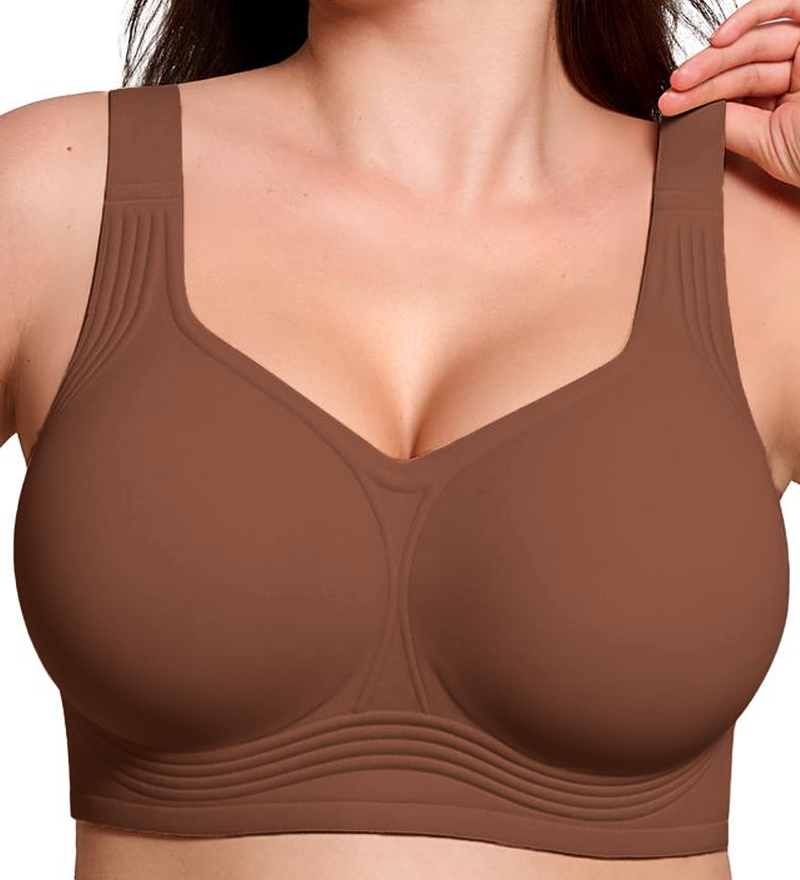 Seamless Wire-Free Full Coverage Push-Up Bra