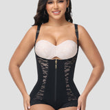 Sorelyne® Girdles Colombianas Open Bust Lace Patchwork Body Shaper