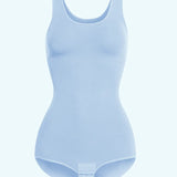 Women's Seamless Round Neck Tummy Control Briefs Bodysuit