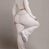 Ballet Ruffle Sports Tight-Fitting Height Elasticity Fitness Yoga Set