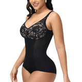 Sorelyne® Sexy V Neck Lace Briefs Shapewear Bodysuit (Pre-Sale)