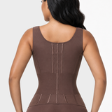Double Compression Wide Adjustable Strap Waist Trainer Zipper Shaping Vest