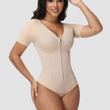 Sorelyne® Short-Sleeve Tummy Control Thong Bodysuit