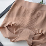 High Waist Tummy Tuck Cotton Antibacterial Bottom Seamless Underwear