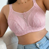 Mesh Adjustable Strap Plus Size Support Shapewear Bra