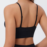Deep V Triangle Cup Beautiful Back Bra With Adjustable Strap