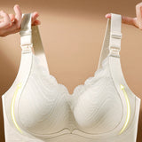 Front Buttoned Push up Wireless Bra Maternity Nursing Bra