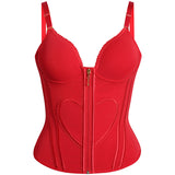 Sorelyne® Girdles Colombianas Love Pattern Corset Top Zipper Waist Trainer