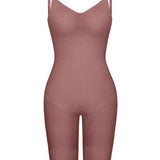 Seamless Backless Mid Length Tummy Control Shapewear Bodysuit
