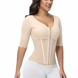 Sorelyne® Girdles Colombianas High Compression Half Sleeves V Neck Waist Trainer
