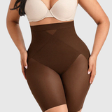 High Waist Mid-Thigh Breathable Mesh Butt Lifting Shorts