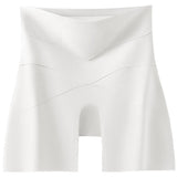 High Waist Seamless Cross Mesh Splice Tummy Control Butt Lifting Underwear Shaper Shorts