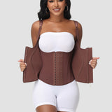 Full Coverage Double-Layer Tummy Control Waist Trainer Vest  With Bra