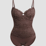 Sorelyne® Built In Bra Lace Floral Tummy Tuck Bodysuit