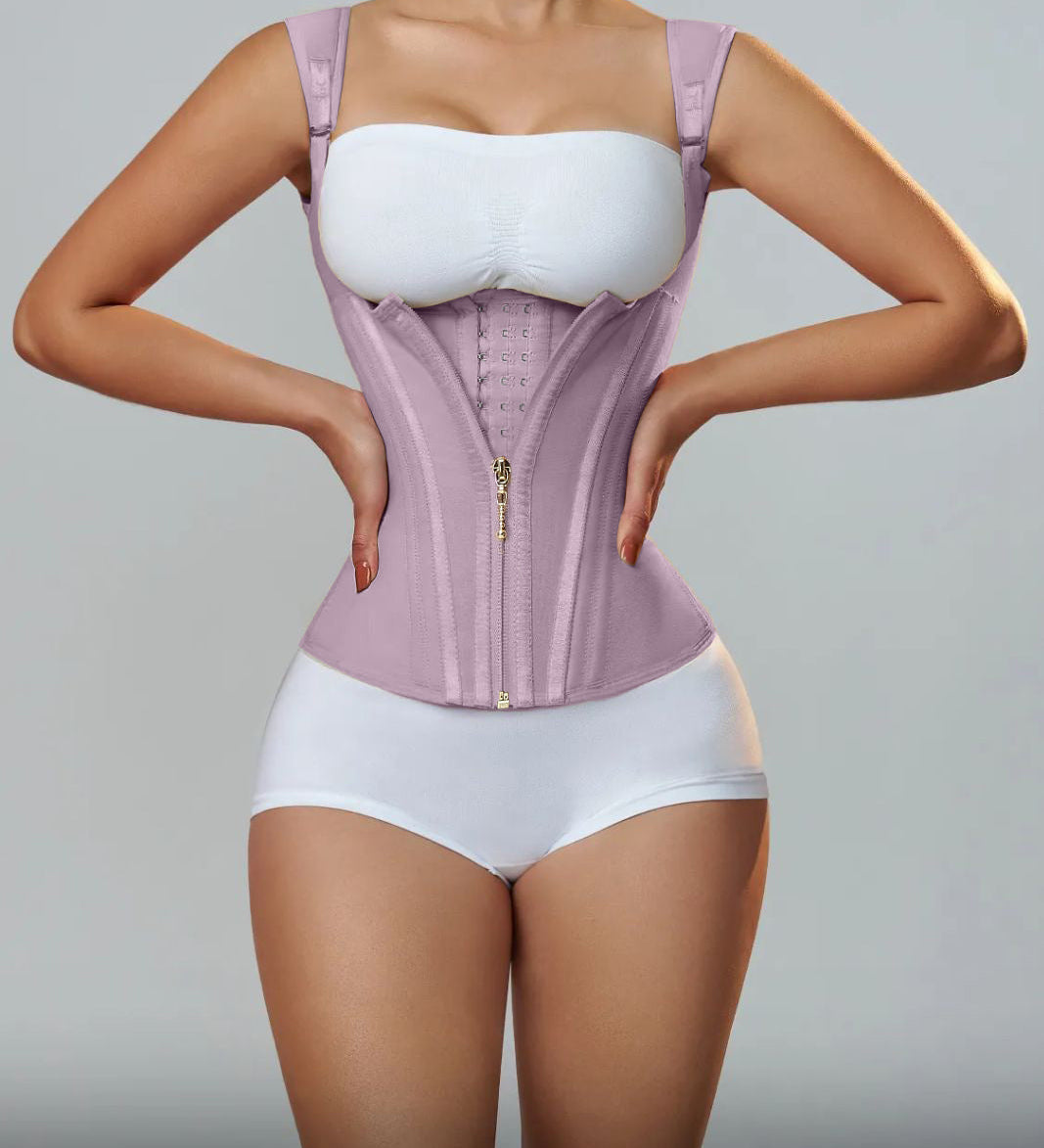 Waist Trainer for Women Body Shaper Corset Vest Tank Top with Steel Bones