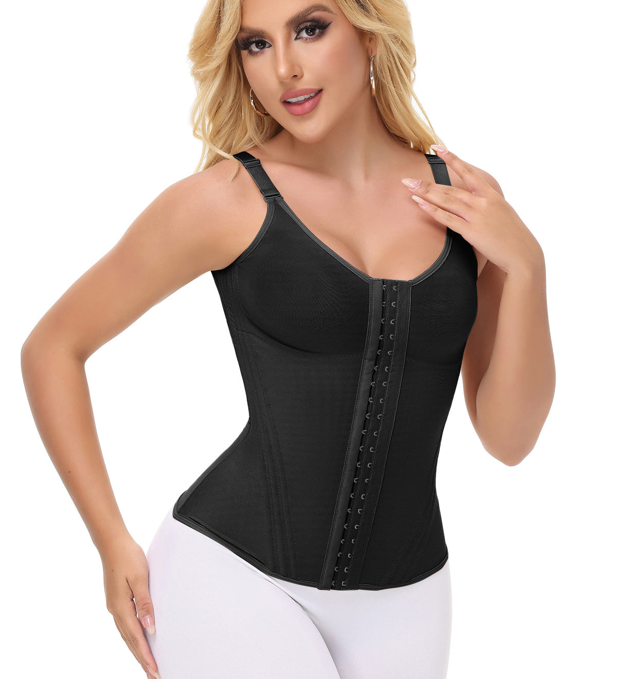 Sorelyne® Girdles Colombianas Mesh Waist Trainer Vest With Nippel Covers