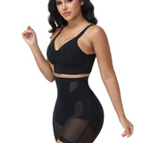 High Waist Seamless Mesh Tummy Control Butt Lifting Shaping Shorts