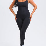 High Compression Front Zip SleevelessTummy Control Butt Lifting Shapewear Active Jumpsuit