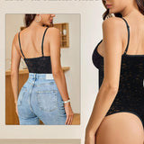 Sexy Lace Shapewear Bodysuit Tummy Control Thong Body Shaper