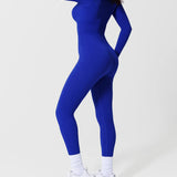 Long Sleeve Thumb Hole Tummy Control Shapewear  Jumpsuit